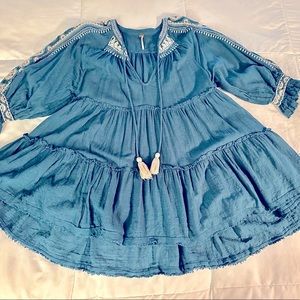 Free People embroidered tunic